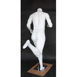 5 ft 7 in Matte white finish Headless Running Male Mannequin