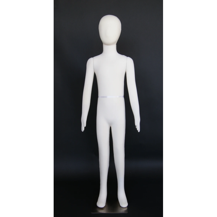 CJ10 - 10/11years cream jersey covered Full body Child Form Mannequin |NYC Display