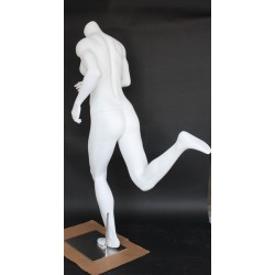 5 ft 2 in  Matte White finish Headless Running Female Mannequin