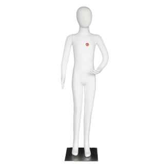 12-13 years cream jersey covered Egg head Full body Child Mannequin CJ12