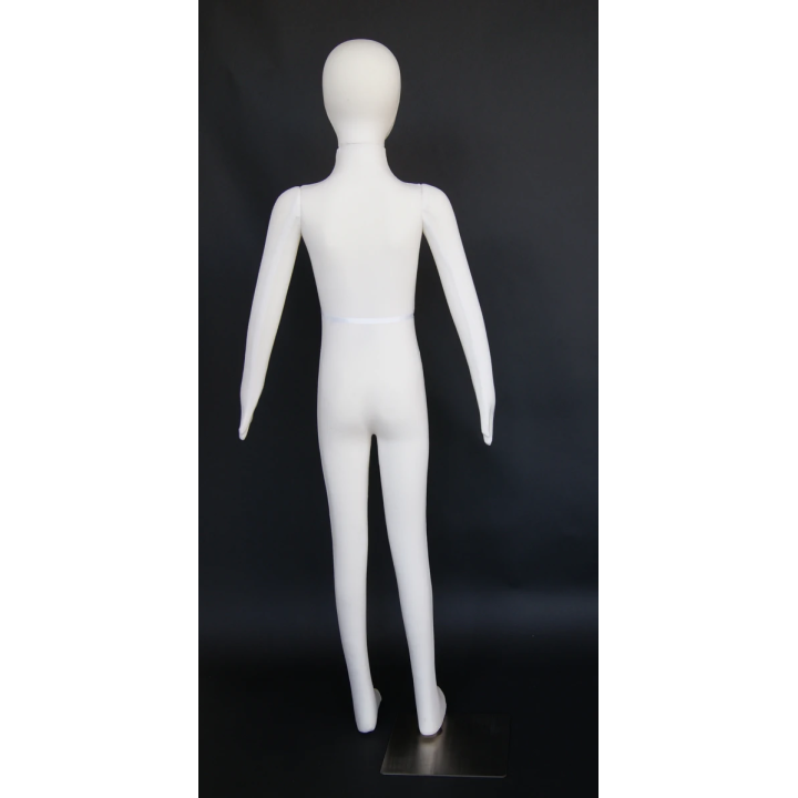 12-13 years cream jersey covered Egg head Full body Child Mannequin CJ12