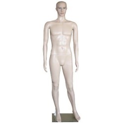 6 ft 2 in Plastic Full Body Male Mannequin PL-M1