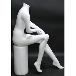 New Headless Full Body  Sitting Female Mannequin -STW042-WT