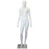 Female Mannequin with Bendable Arms Matte White - SFW39-WT