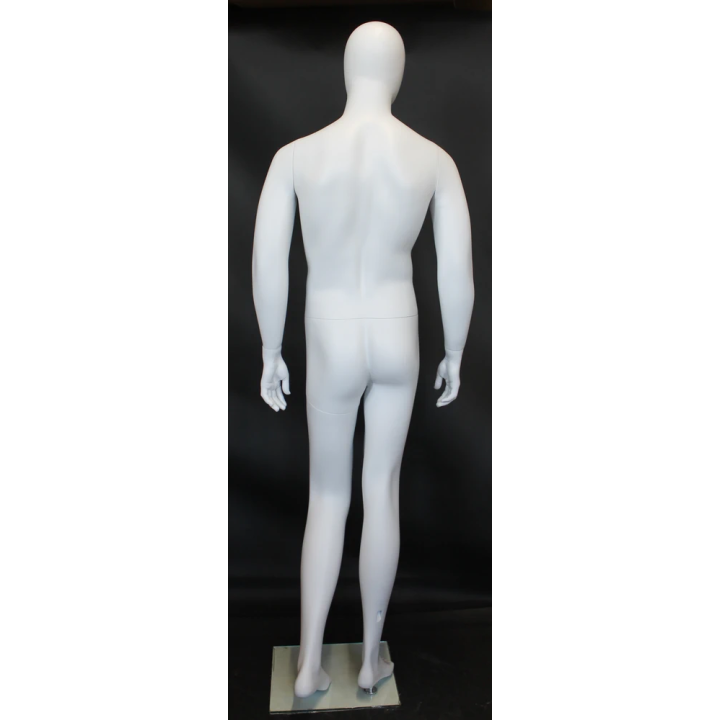 SFM67E-WT - 6 ft 2 in Casual Male Mannequin Egg head Matte white