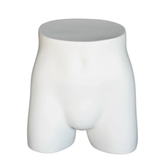 MT002-WT 14 in H Full Round Buttocks Male mannequin Display Form