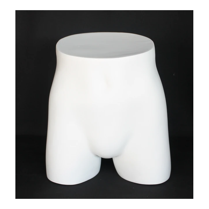 MT002-WT 14 in H Full Round Buttocks Male mannequin Display Form