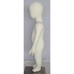 Size 1T/2T cream jersey covered Fullbody Toddler Mannequin CJ-2