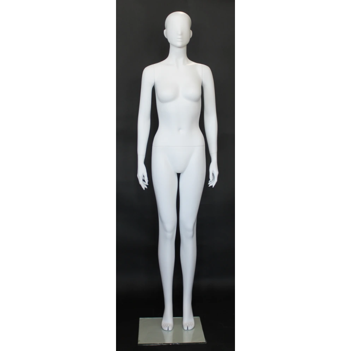 used Contemporary Modern Style Female Mannequin upright standing -SFW27E-WT