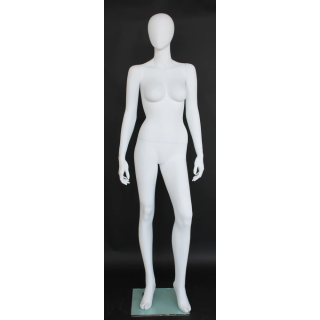 USED Contemporary Style Egg Head Female Mannequin -SFW41E-WT