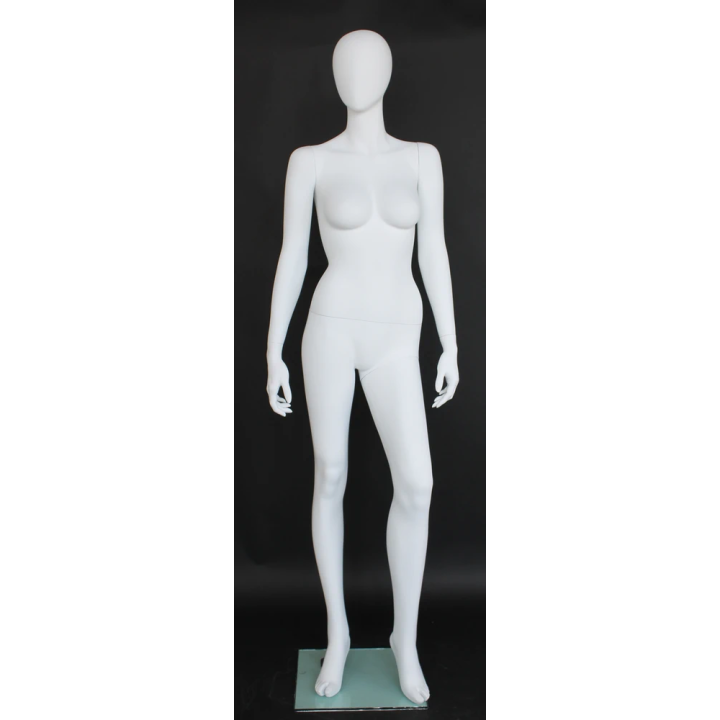 USED Contemporary Style Egg Head Female Mannequin -SFW41E-WT