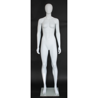USED contemporary Style Egg Head Athletic Female Mannequin -SFW51E-WT