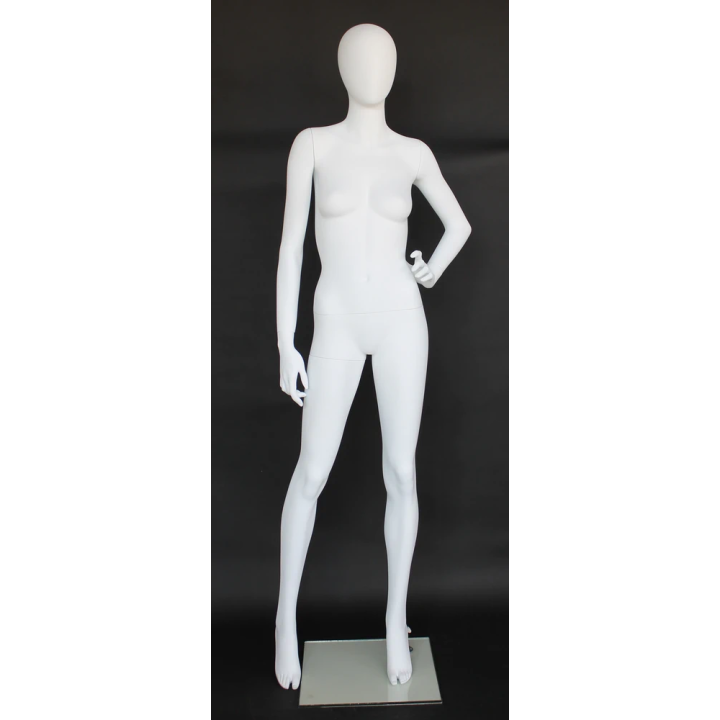 used contemporary Style Egg Head Female Mannequin -SFW53E-WT