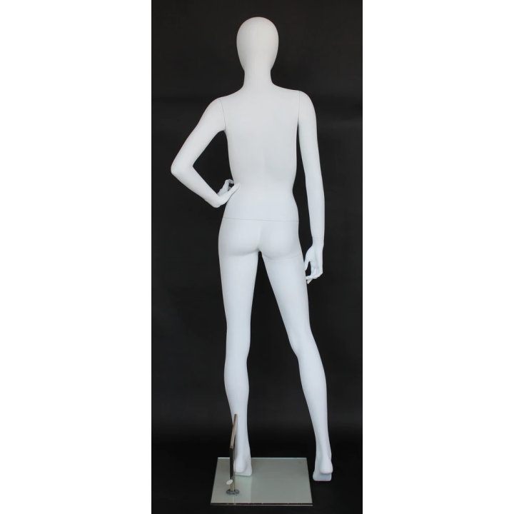 used contemporary Style Egg Head Female Mannequin -SFW53E-WT