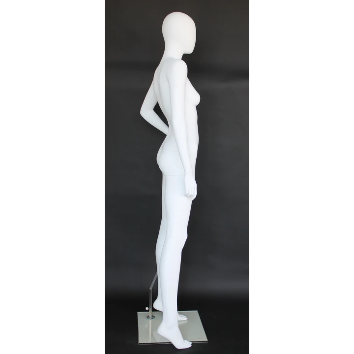 used contemporary Style Egg Head Female Mannequin -SFW53E-WT