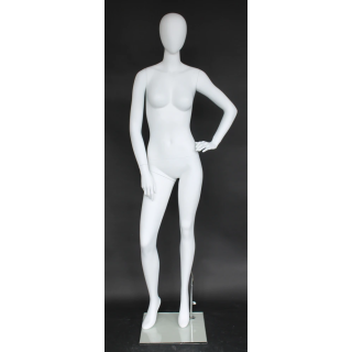 USED White Egg Head Female Mannequin -SFW57E-WT