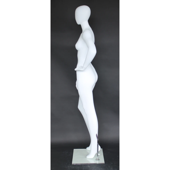 USED White Egg Head Female Mannequin -SFW57E-WT