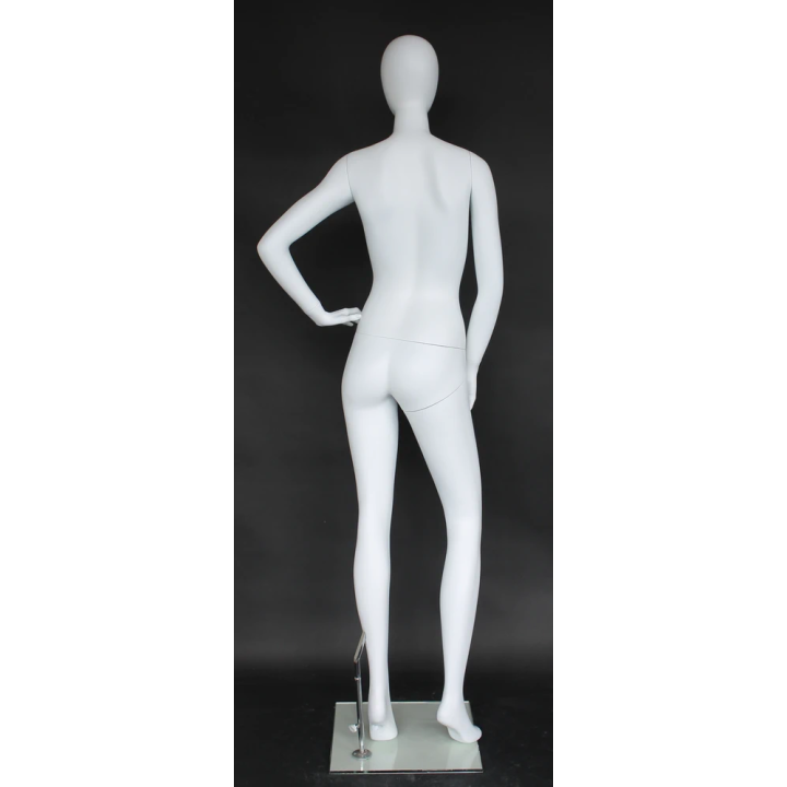 USED White Egg Head Female Mannequin -SFW57E-WT
