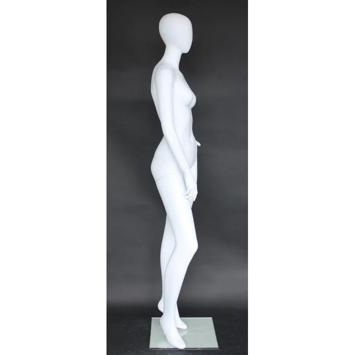 USED White Egg Head Female Mannequin -SFW57E-WT