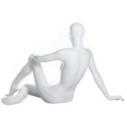 40 in H Matte White Reclining Sitting Female Mannequin-SFW29-WT