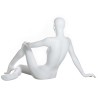 40 in H Matte White Reclining Sitting Female Mannequin-SFW29-WT