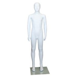 Abstract Face White colored Unisex full body Child Mannequin CM10-WT