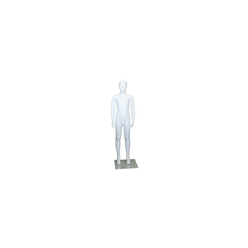 Abstract Face White colored Unisex full body Child Mannequin CM10-WT