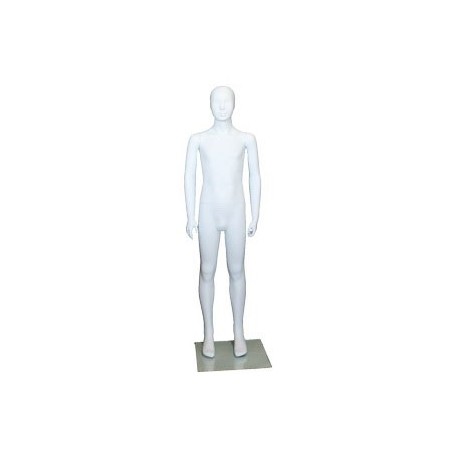 Abstract Face White colored Unisex full body Child Mannequin CM10-WT