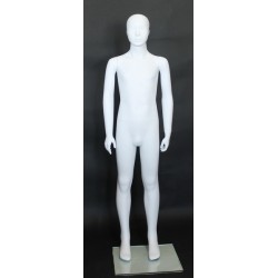 Abstract Face White colored Unisex full body Child Mannequin CM10-WT