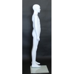 Abstract Face White colored Unisex full body Child Mannequin CM10-WT