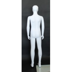 Abstract Face White colored Unisex full body Child Mannequin CM10-WT