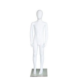 Egg Head White colored Unisex full body Child Mannequin CB10E-WT