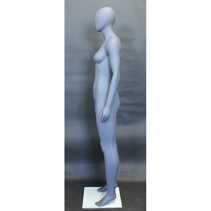 used Matte Grey Athletic Egg Head Female Mannequin -SFW51E-Grey