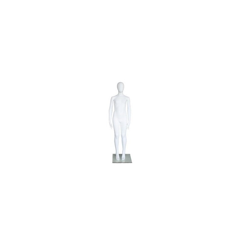 5 ft Egg Head White colored full body Teenage Mannequin CB16E-WT