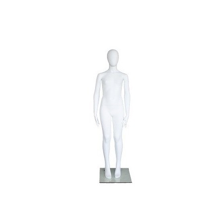 5 ft Egg Head White colored full body Teenage Mannequin CB16E-WT