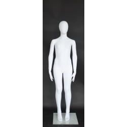 5 ft Egg Head White colored full body Teenage Mannequin CB16E-WT