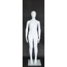 5 ft Egg Head White colored full body Teenage Mannequin CB16E-WT