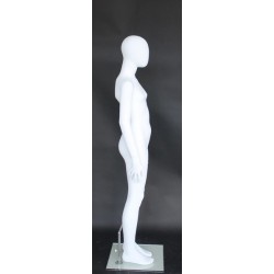 5 ft Egg Head White colored full body Teenage Mannequin CB16E-WT