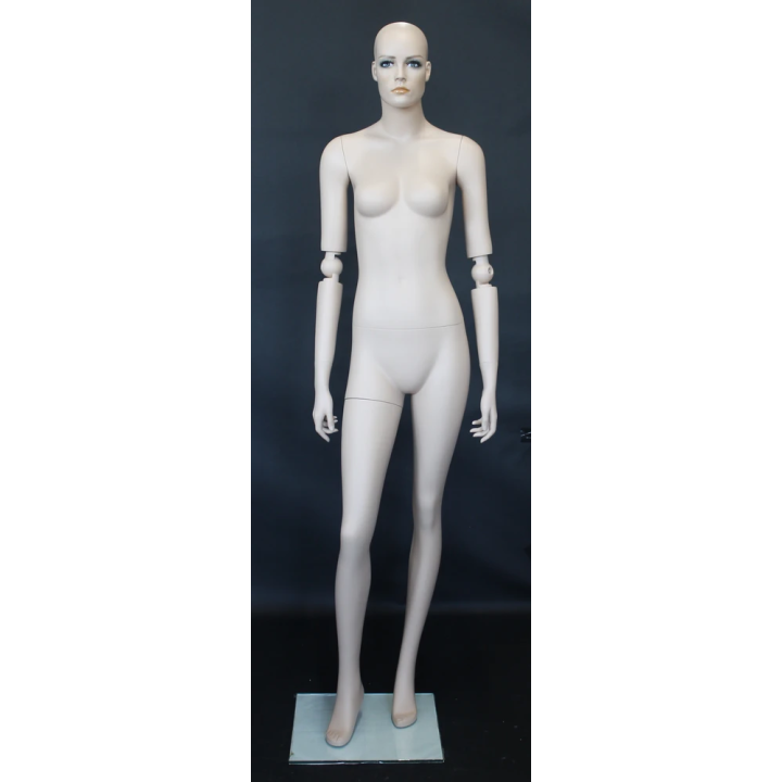 used Female Mannequin with Bendable Arms Face Make up- SFW39-FT