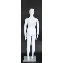 5 ft Egg Head White colored full body Teenage Mannequin CB16E-WT