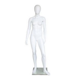 Small Size Egg Head Full body Female Mannequin -CF17E-WT