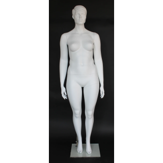 USED Featured Face White Plus size Female Mannequin- PLUS-6 WT