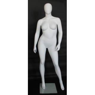 USED Egg Head Matte White Plus size Female Mannequin- PLUS-99