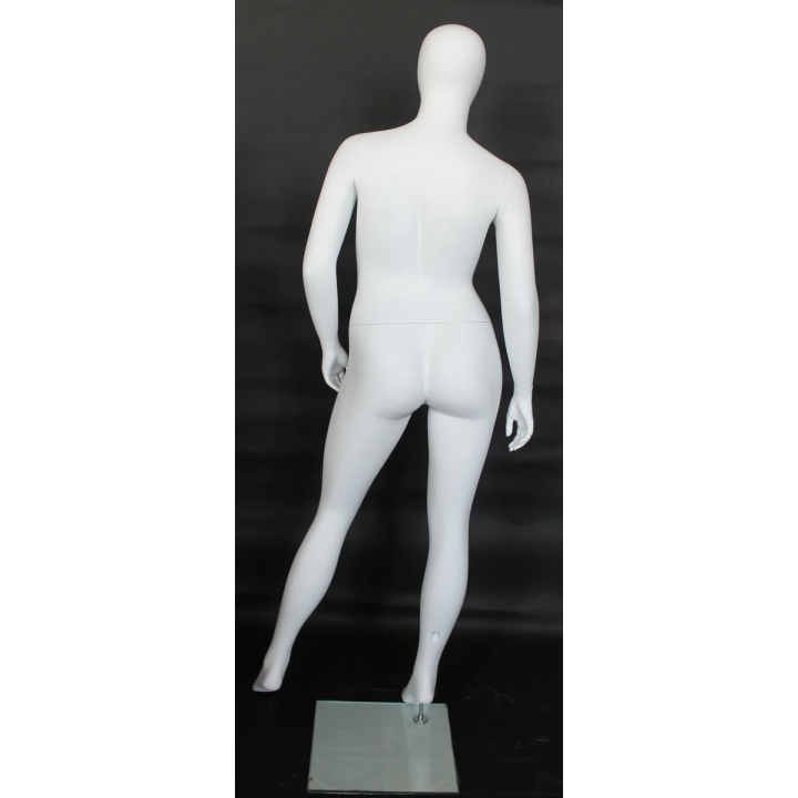 USED Egg Head Matte White Plus size Female Mannequin- PLUS-99