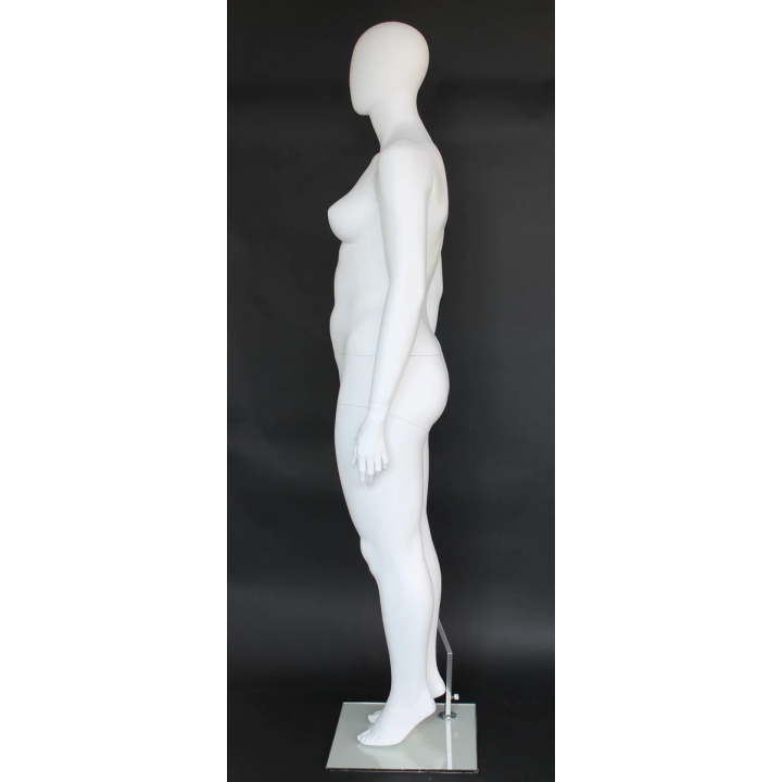 USED Egg Head Matte White Plus size Female Mannequin- PLUS-55