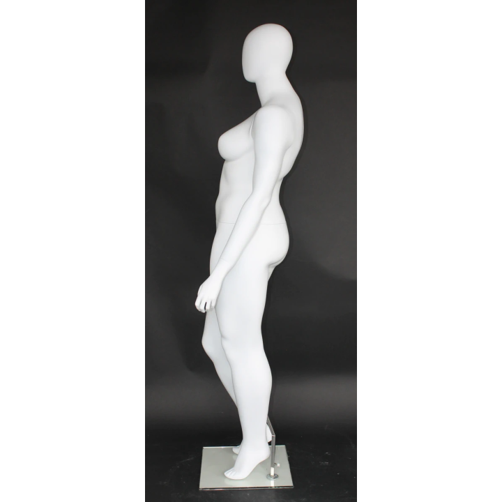 USED Egg Head Matte White Plus size Female Mannequin- PLUS-22
