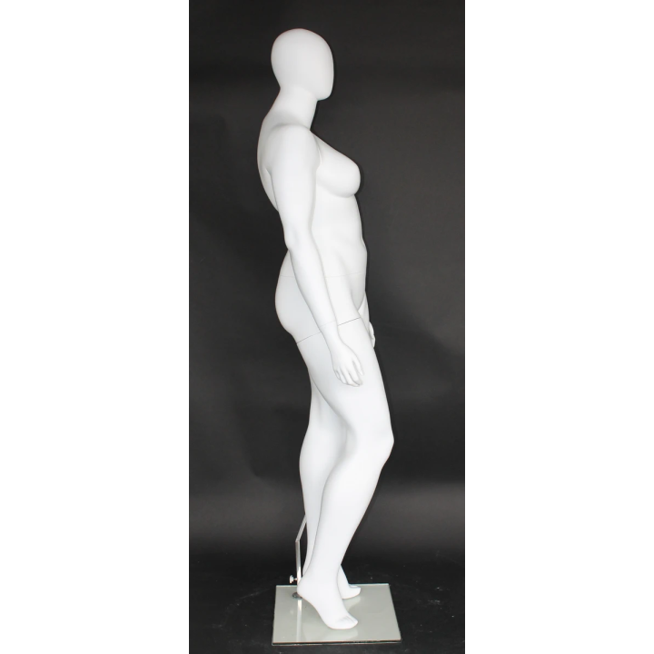 USED Egg Head Matte White Plus size Female Mannequin- PLUS-22