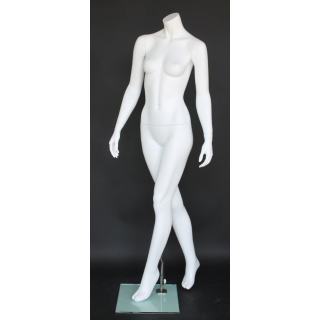 USED Walking Pose Headless White Female Mannequin STW113-WT