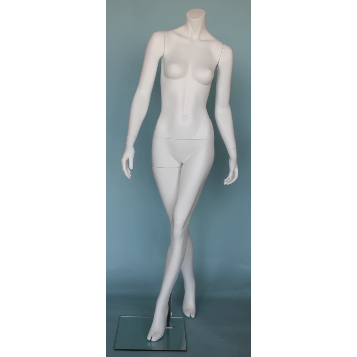 USED Walking Pose Headless White Female Mannequin STW113-WT