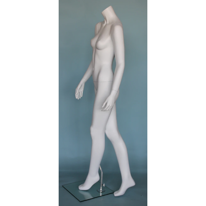USED Walking Pose Headless White Female Mannequin STW113-WT
